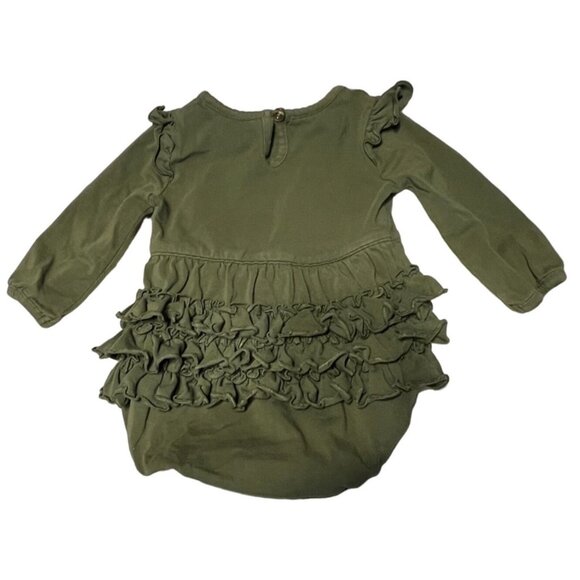 RuffleButts One Piece Long Sleeve Infant Girls Size 6-12 months Excellent very g - Picture 1 of 3